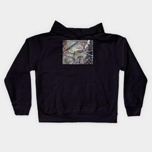 Bohemian Waxwing. Kids Hoodie